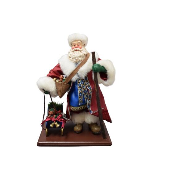 Santa's From Around the World Russian 1995 13 Inch Table Top Decoration - Picture 2 of 11